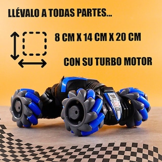 Foto 5 | Carro Rc 4x4 Todoterreno Con Rotación 360° Y Llantas Mecanum Azul