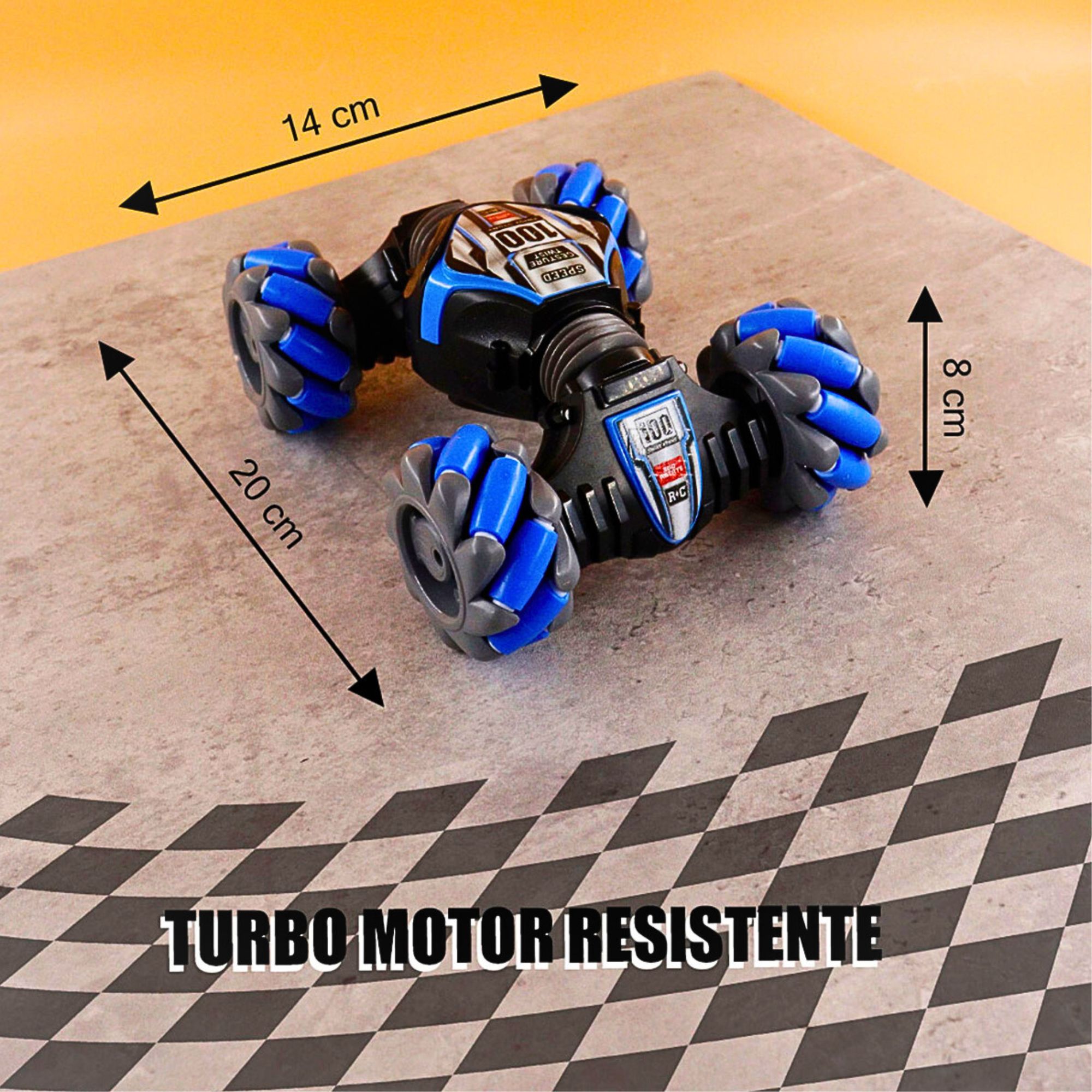 Foto 8 pulgar | Carro Rc 4x4 Todoterreno Con Rotación 360° Y Llantas Mecanum Azul