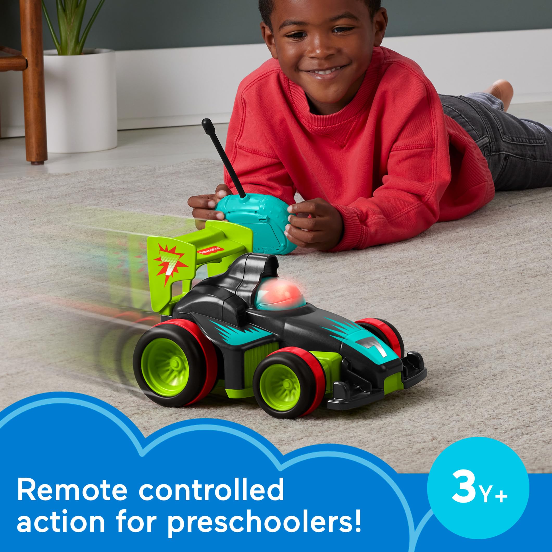 Foto 3 pulgar | Coche De Juguete Con Control Remoto Fisher-price My Easy Rc De Más De 3 Años - Venta Internacional.