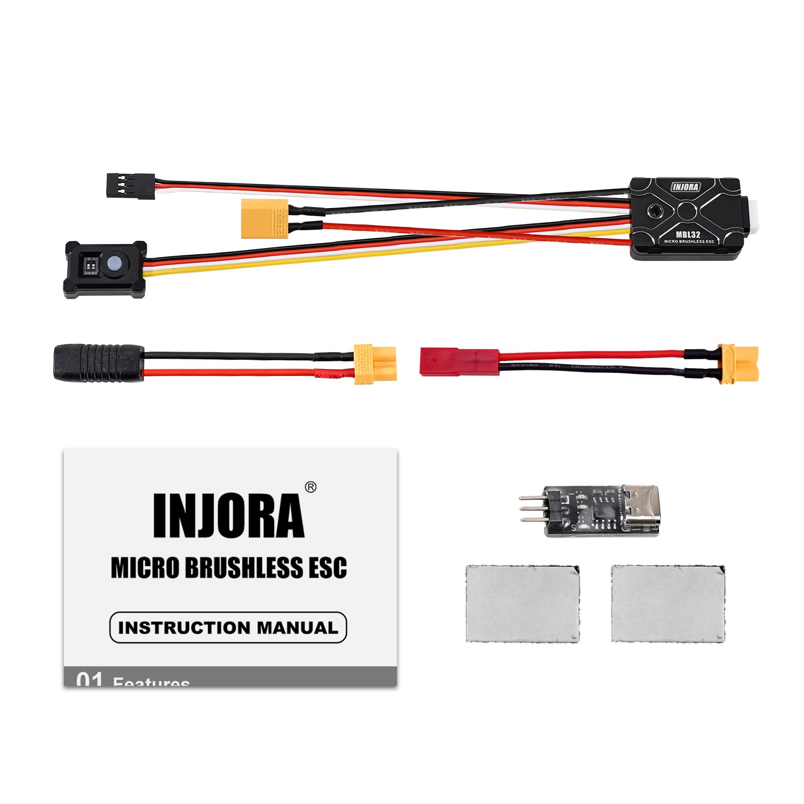 Foto 6 | Micro Sin Escobillas Esc Injora Mbl32 Para Rc Crawler 1/18 1/24 - Venta Internacional.