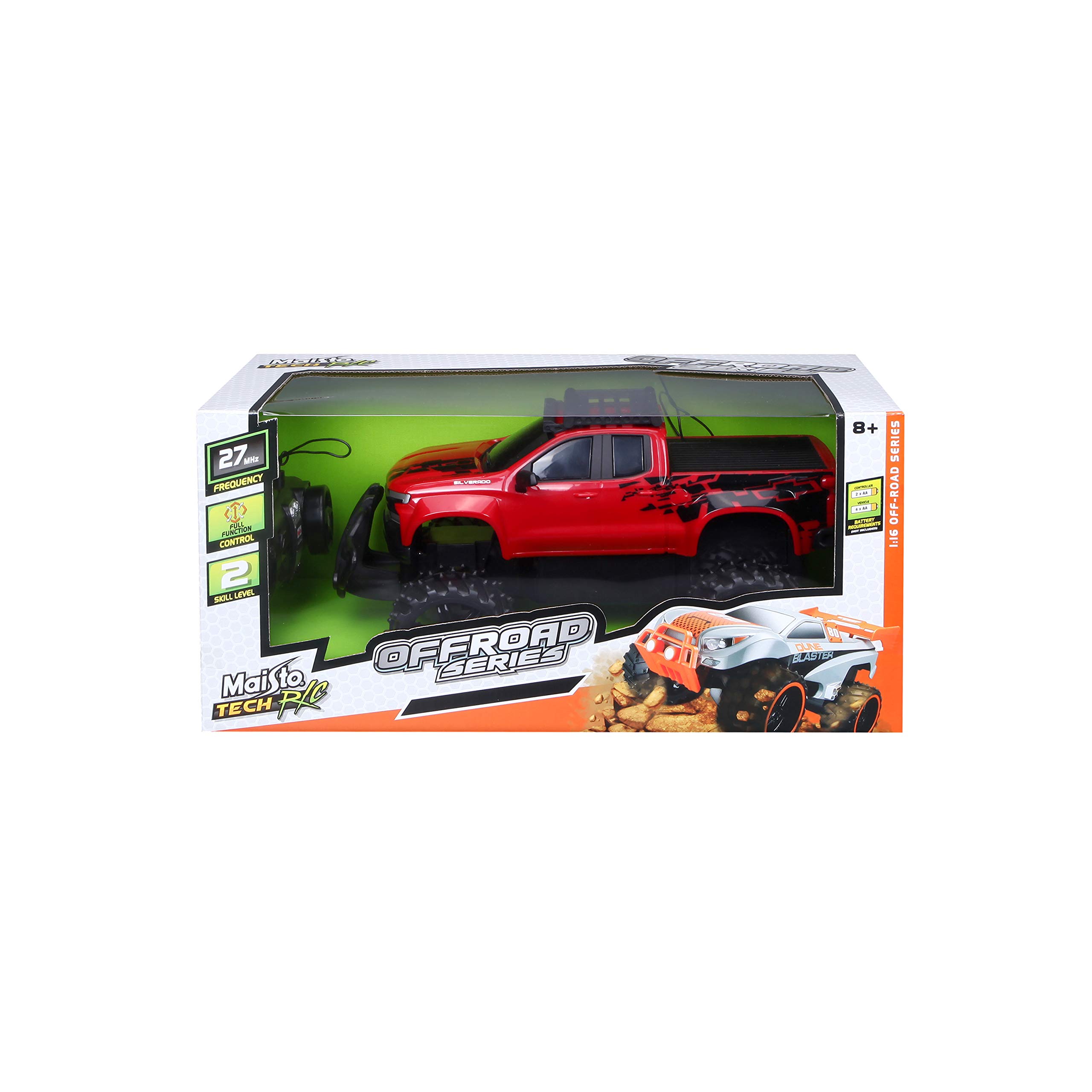 Foto 8 pulgar | Coche De Control Remoto Maisto Tech 2019 Chevrolet Silverado 1:16 - Venta Internacional.
