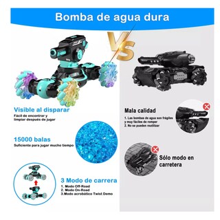 Foto 2 | Control Remoto 4wd Tanque Lanza Balas Belug, Verde Negro