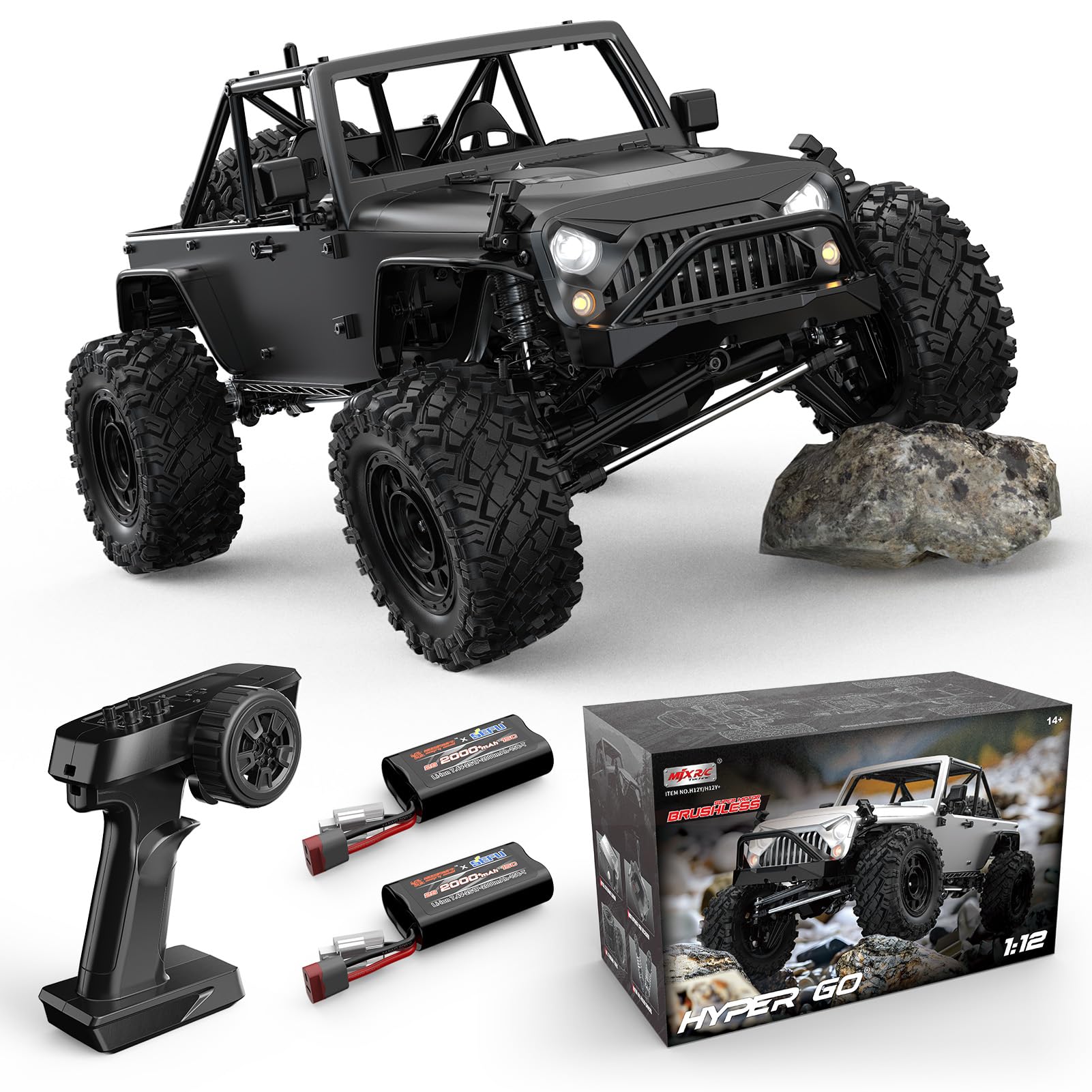 Foto 2 pulgar | Rc Rock Crawler Hyper Go H12y 1/12 4x4 Sin Escobillas Para Adultos - Venta Internacional.