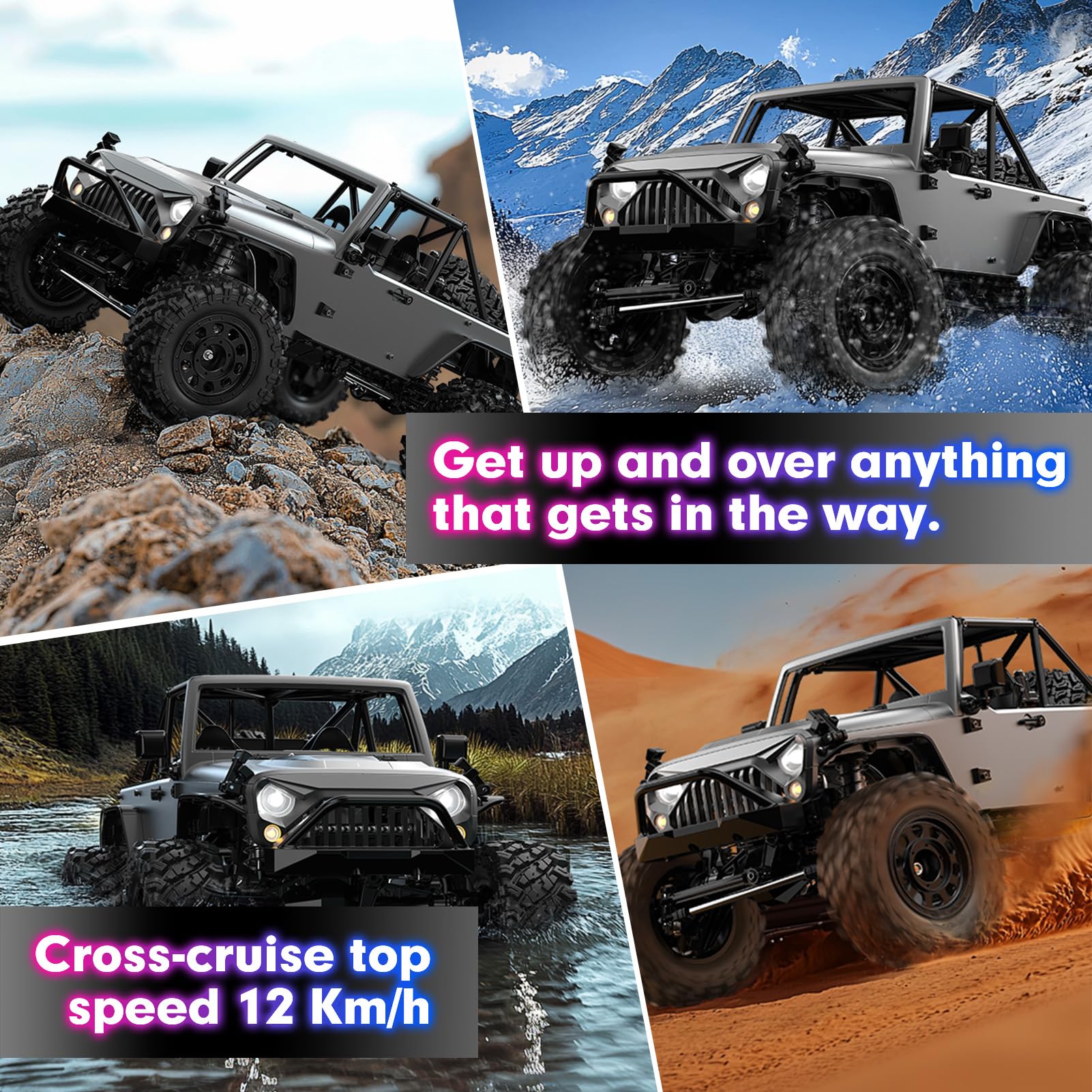 Foto 5 pulgar | Rc Rock Crawler Hyper Go H12y 1/12 4x4 Sin Escobillas Para Adultos - Venta Internacional.