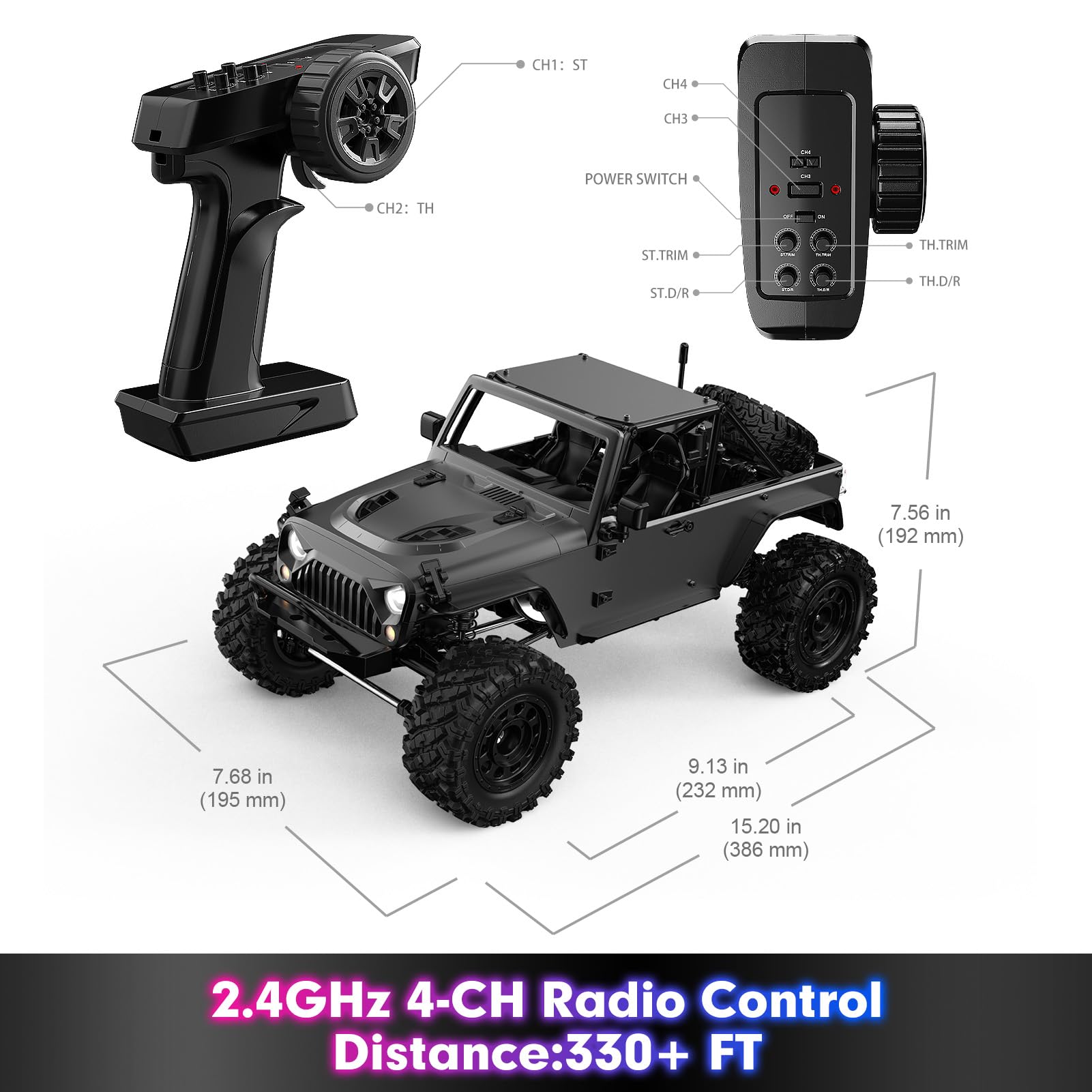 Foto 7 pulgar | Rc Rock Crawler Hyper Go H12y 1/12 4x4 Sin Escobillas Para Adultos - Venta Internacional.