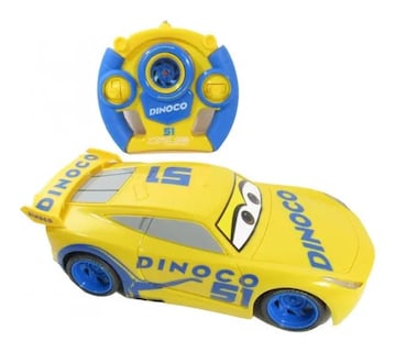 Foto 1 | Carro A Control Remoto Dinoco Cruz Ramirez Color Amarillo