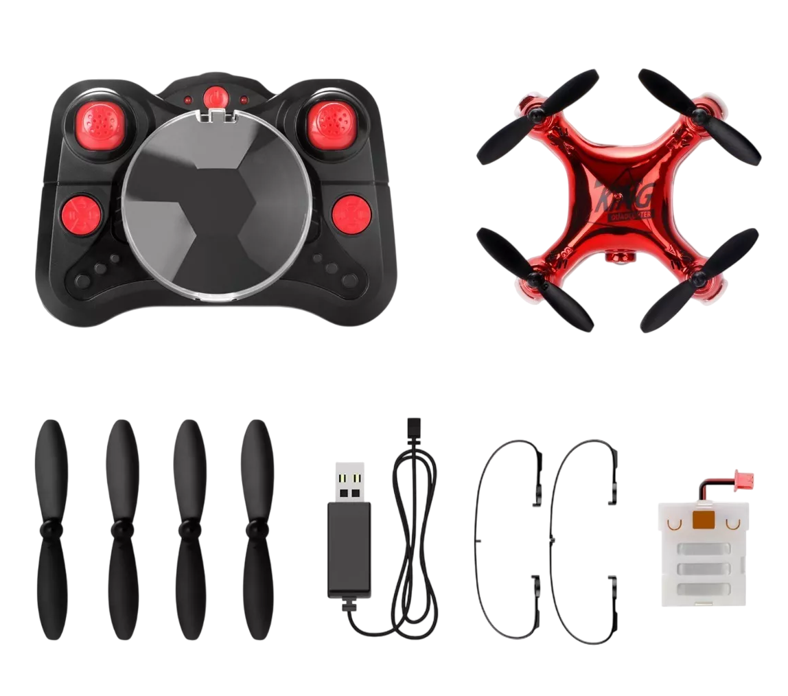 Mini Drone Para Niños Principiantes 2.4ghz Rc Quadcopter Rojo