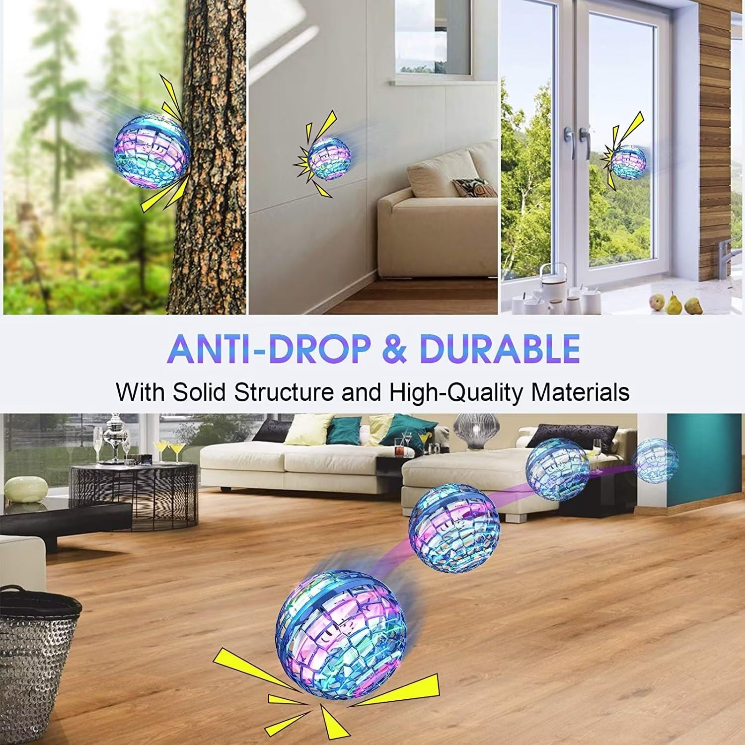 Foto 8 pulgar | Minidron Athleria Ufo Magic Flying Orb Ball Con Luces Para Niños - Venta Internacional.