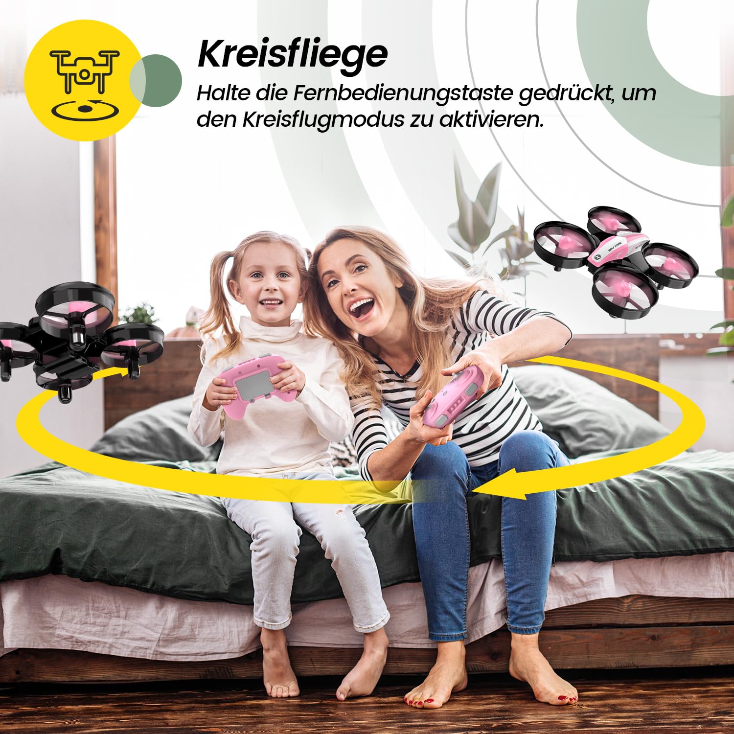 Foto 5 pulgar | Mini Drone Holy Stone Hs210 Para Niños De 8 A 12 Años Y Principiantes, Color Rosa - Venta Internacional.