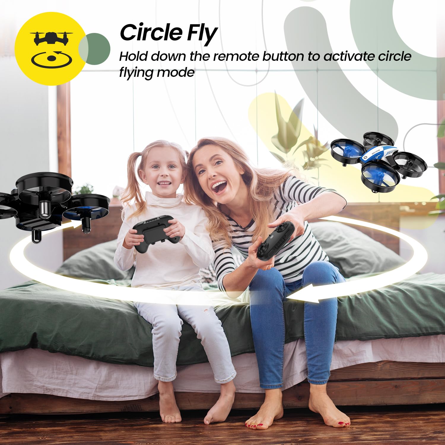 Foto 4 pulgar | Mini Drone Holy Stone Hs210 Para Niños Y Principiantes, Color Azul - Venta Internacional.