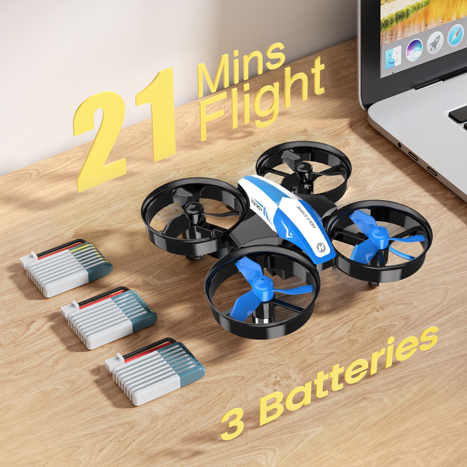 Foto 8 pulgar | Mini Drone Holy Stone Hs210 Para Niños Y Principiantes, Color Azul - Venta Internacional.
