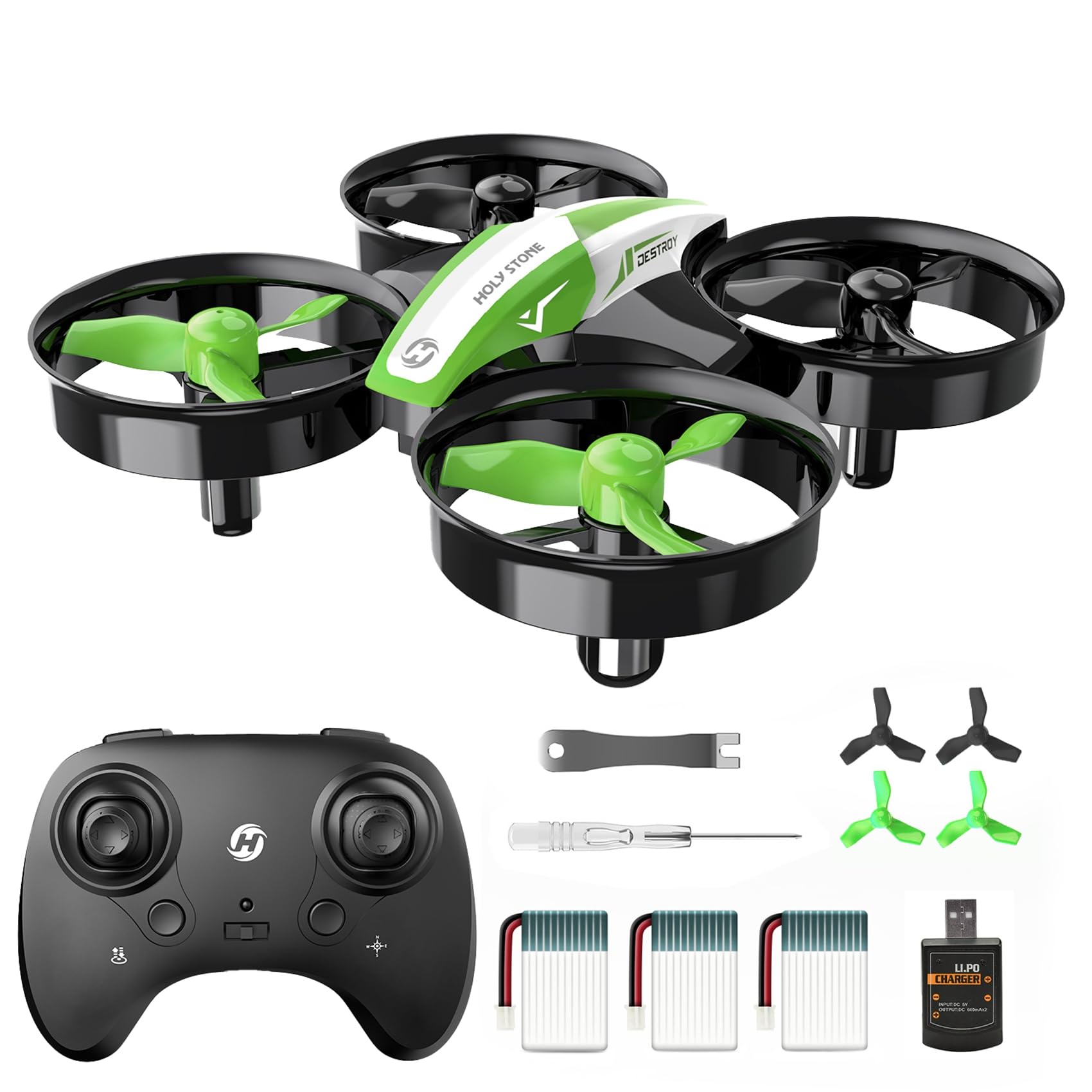 Drone Holy Stone Hs210 Mini Para Niños Y Principiantes Con 3 Baterías - Venta Internacional.