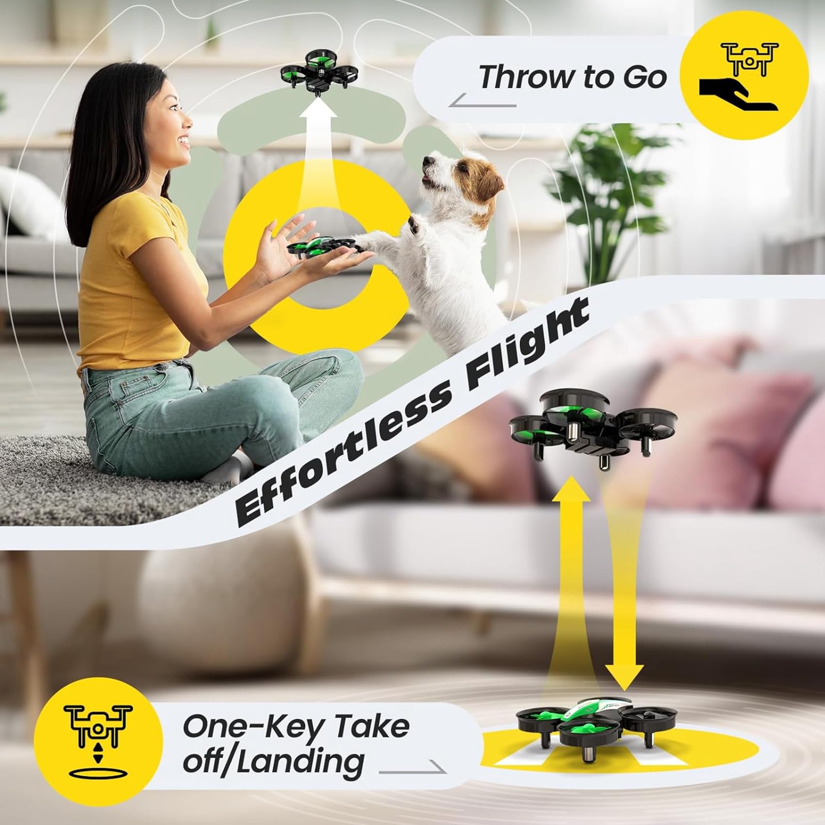 Foto 3 pulgar | Drone Holy Stone Hs210 Mini Para Niños Y Principiantes Con 3 Baterías - Venta Internacional.
