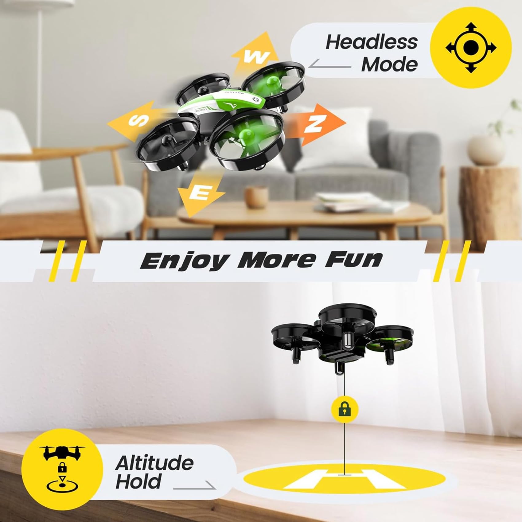 Foto 7 pulgar | Drone Holy Stone Hs210 Mini Para Niños Y Principiantes Con 3 Baterías - Venta Internacional.