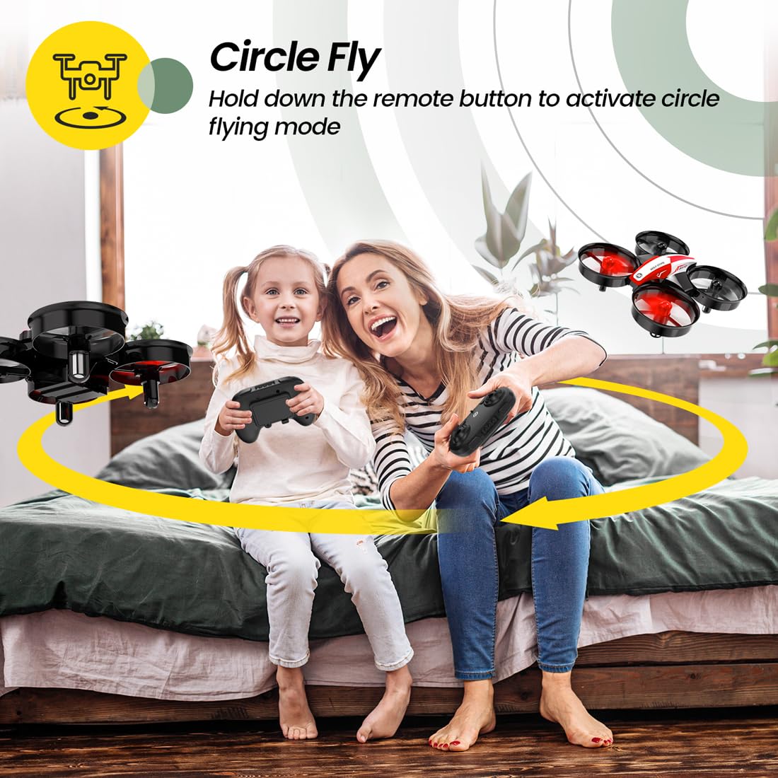 Foto 4 pulgar | Mini Dron Holy Stone Hs210 Para Niños Y Principiantes Con 3 Baterías - Venta Internacional.