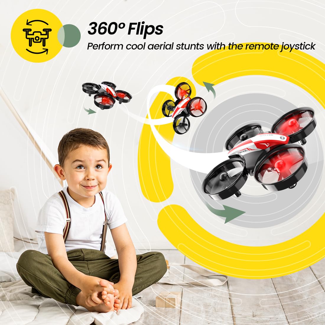 Foto 5 pulgar | Mini Dron Holy Stone Hs210 Para Niños Y Principiantes Con 3 Baterías - Venta Internacional.