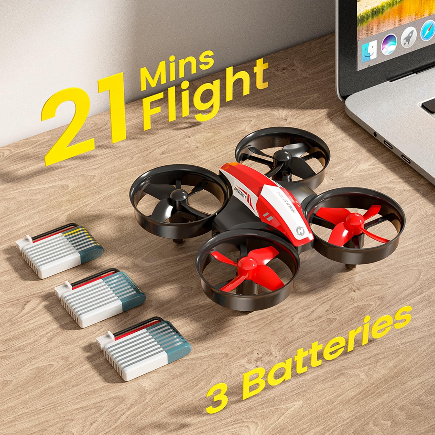 Foto 8 pulgar | Mini Dron Holy Stone Hs210 Para Niños Y Principiantes Con 3 Baterías - Venta Internacional.