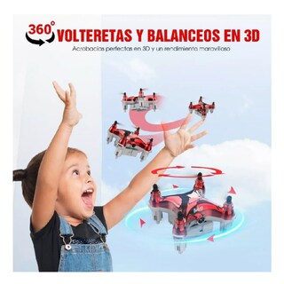 Foto 4 | Mini Drone Belug Para Niños Principiantes 2.4ghz Rc Quadcopter Rojo