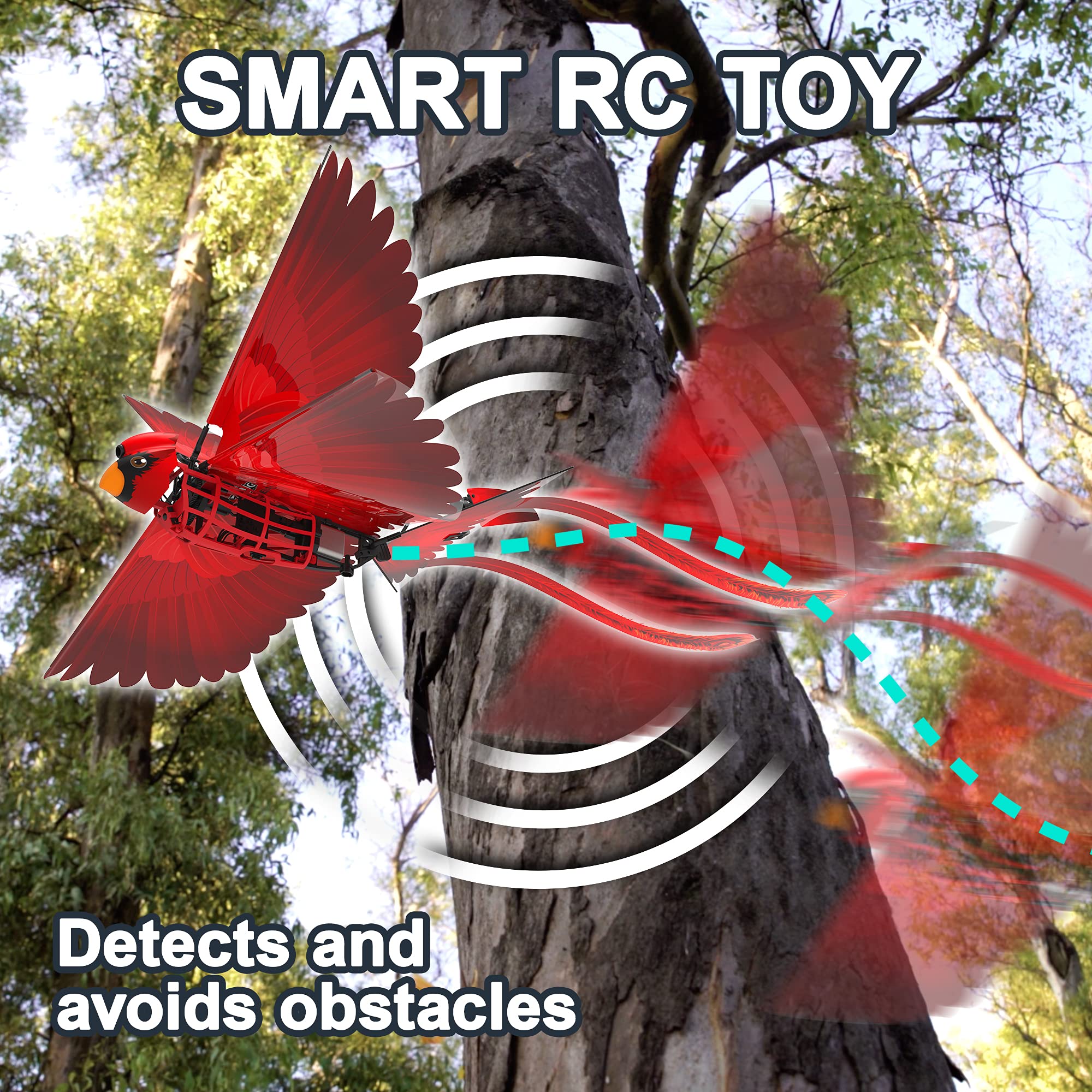 Foto 7 pulgar | Juguete Volador Zing Go Go Bird Con Control Remoto Para Evitar Obstáculos - Venta Internacional.