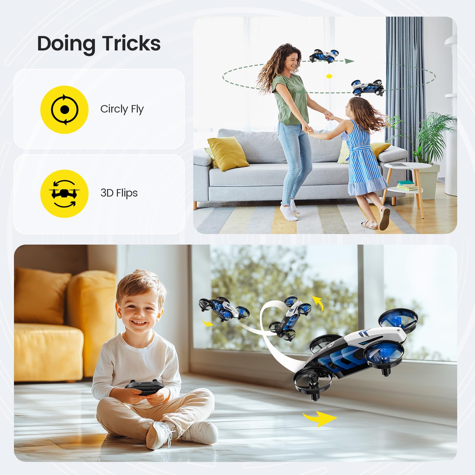 Foto 6 pulgar | Drone Holy Stone Hs210t 2 En 1, Mini Para Interiores, Para Niños - Venta Internacional.