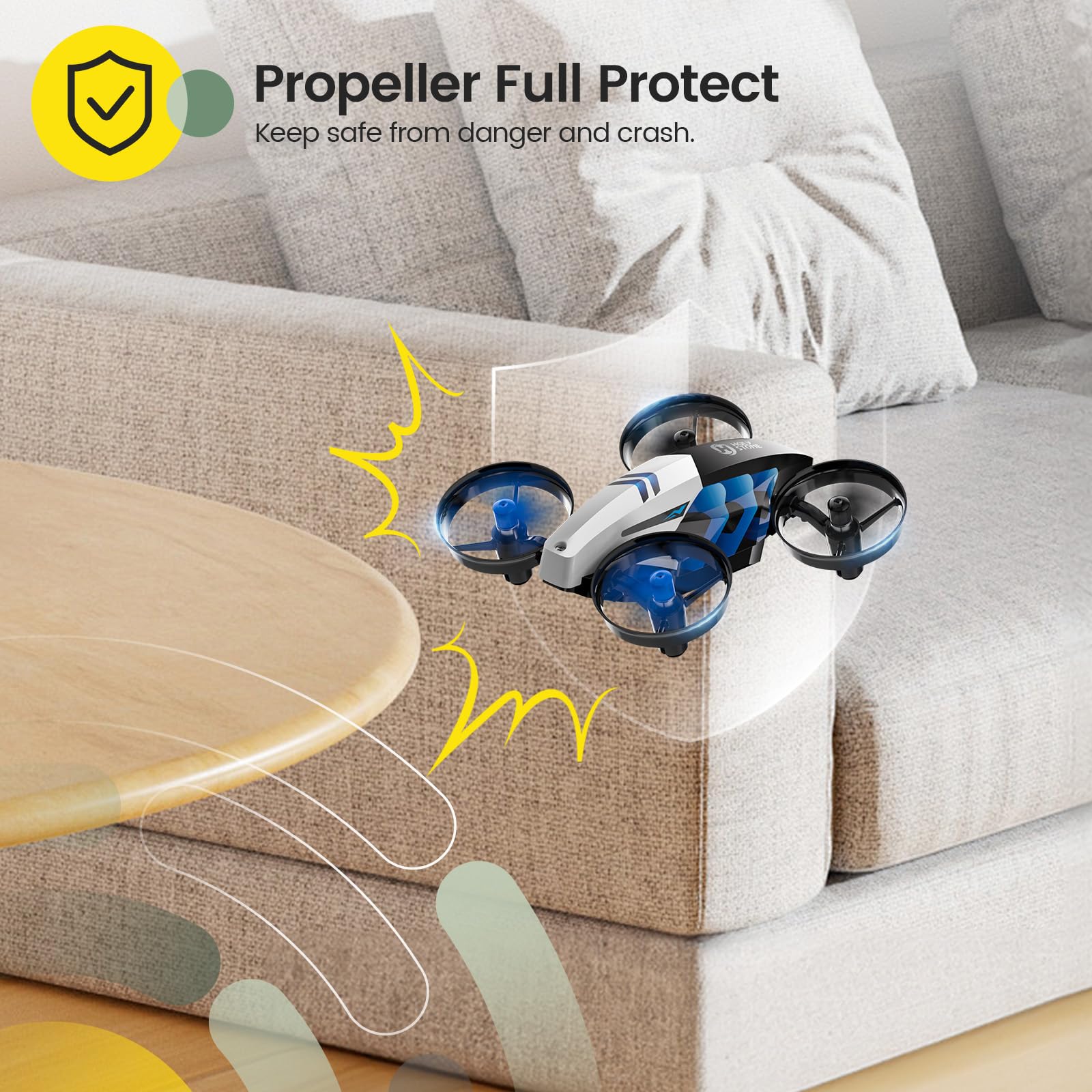 Foto 8 pulgar | Drone Holy Stone Hs210t 2 En 1, Mini Para Interiores, Para Niños - Venta Internacional.