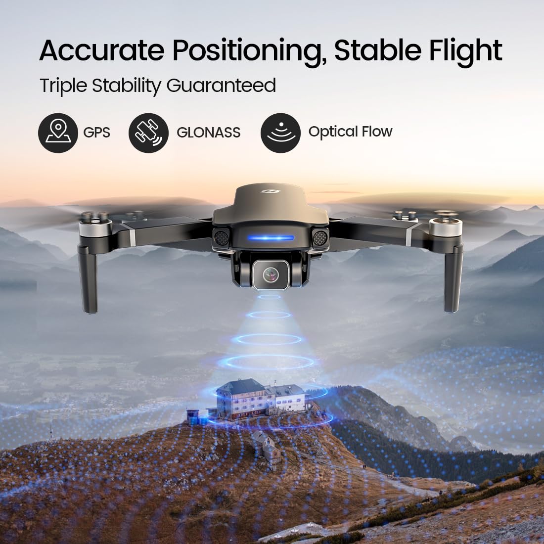 Foto 5 | Drones Gps Holy Stone Hs360s Con Cámara 4k Uhd Y 3 Baterías - Venta Internacional.