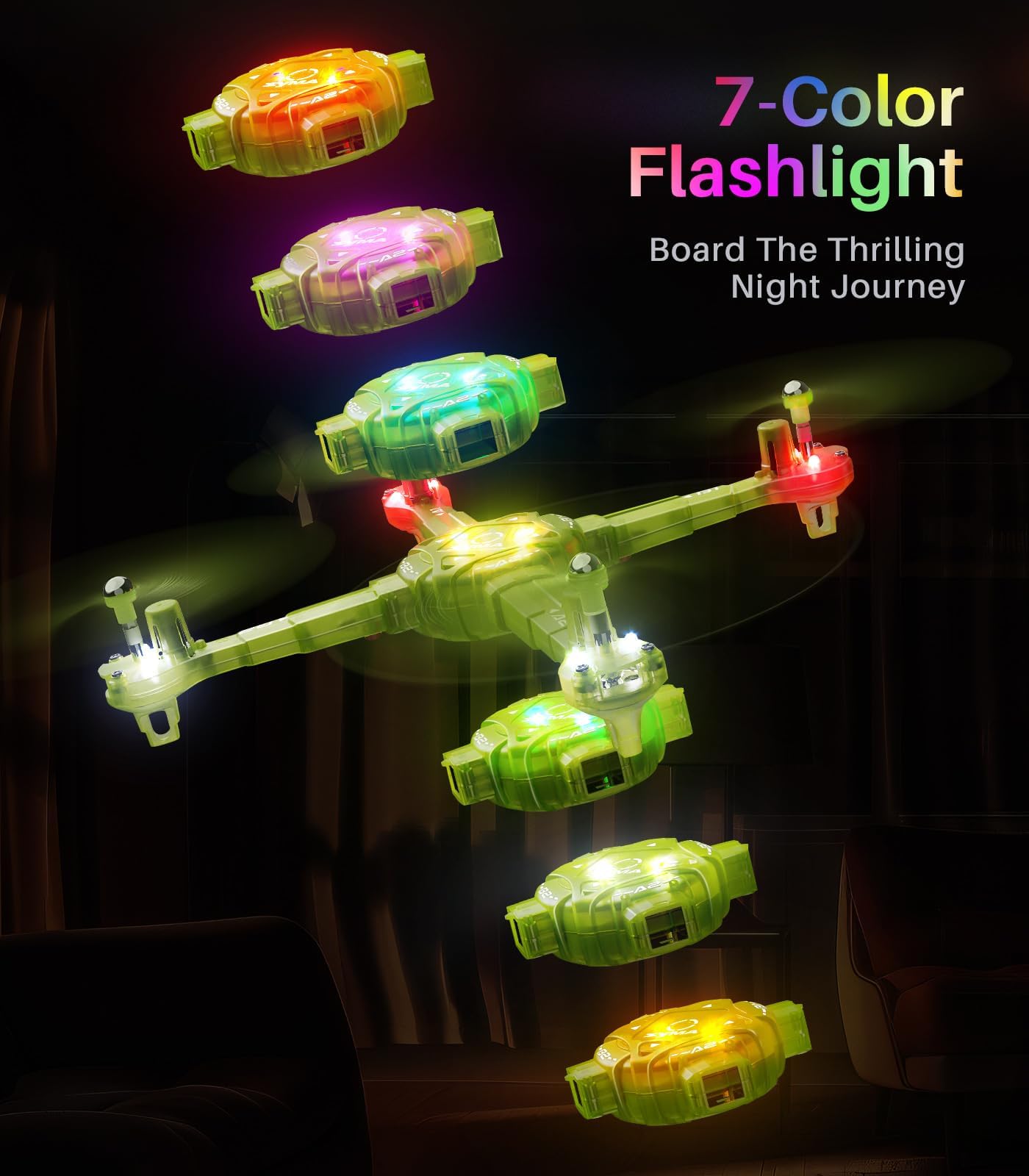 Foto 3 pulgar | Drone Syma X440 Para Niños Con Luz Led De 7 Colores Para Mantener La Altitud - Venta Internacional.