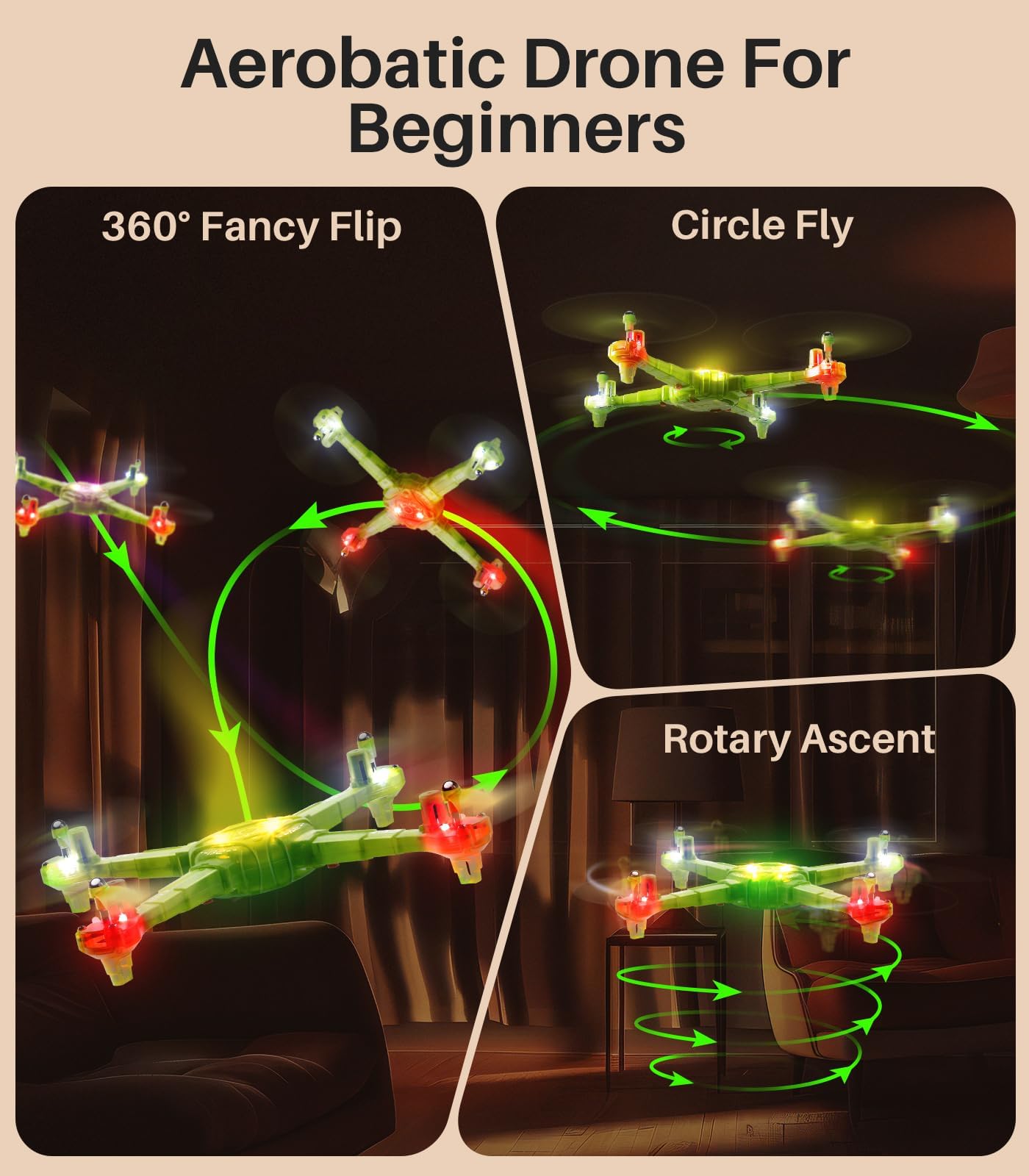 Foto 4 pulgar | Drone Syma X440 Para Niños Con Luz Led De 7 Colores Para Mantener La Altitud - Venta Internacional.