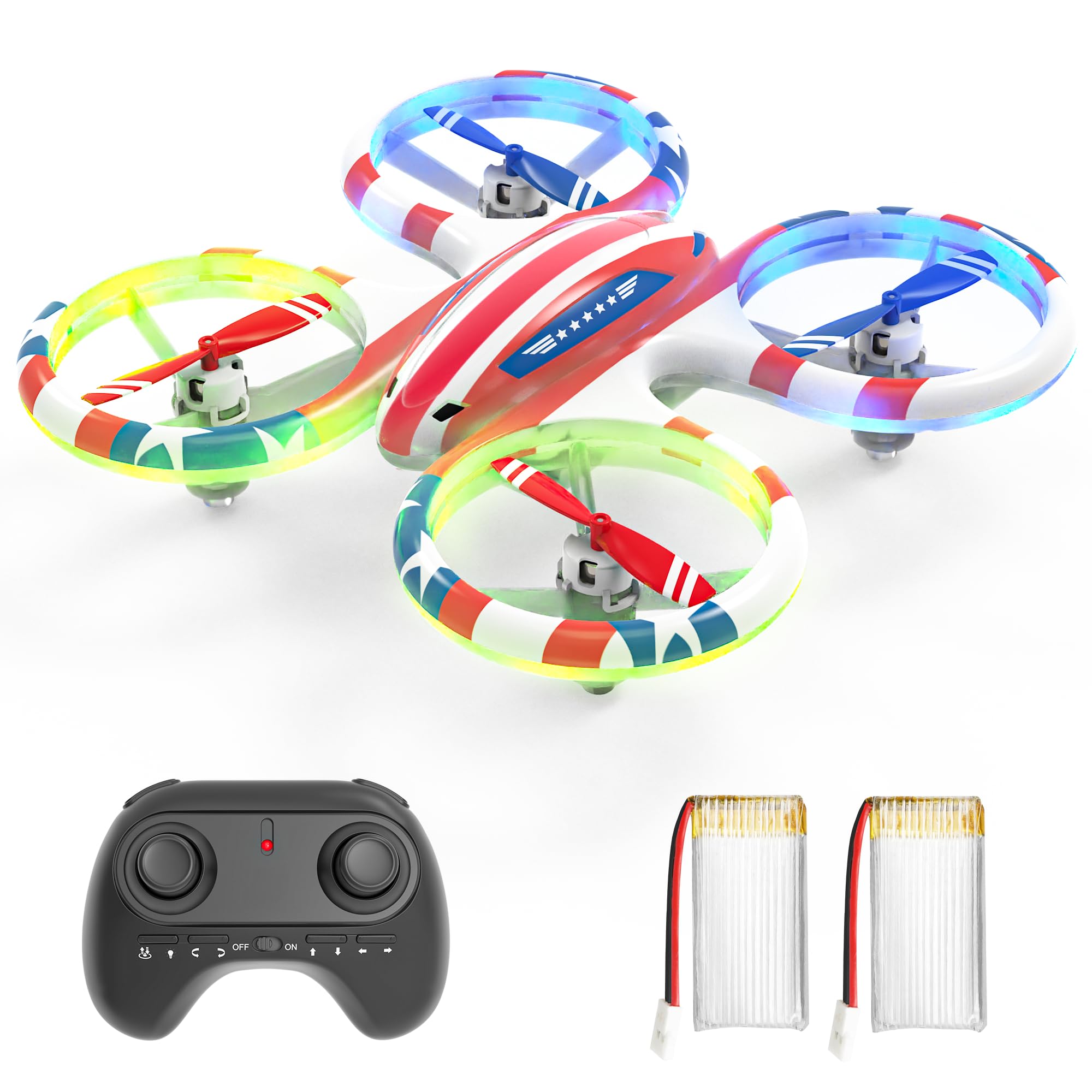Foto 2 pulgar | Drone Bezgar Hq051 Para Niños Rc Indoor Con Led 3d Flip De 3 Velocidades - Venta Internacional.