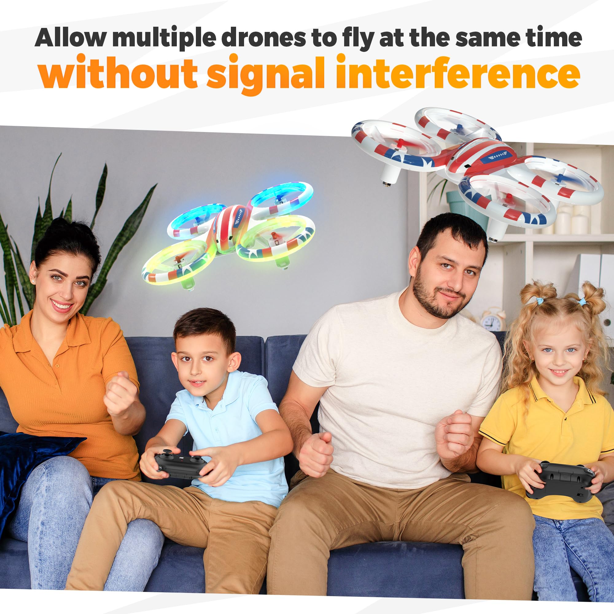 Foto 6 pulgar | Drone Bezgar Hq051 Para Niños Rc Indoor Con Led 3d Flip De 3 Velocidades - Venta Internacional.