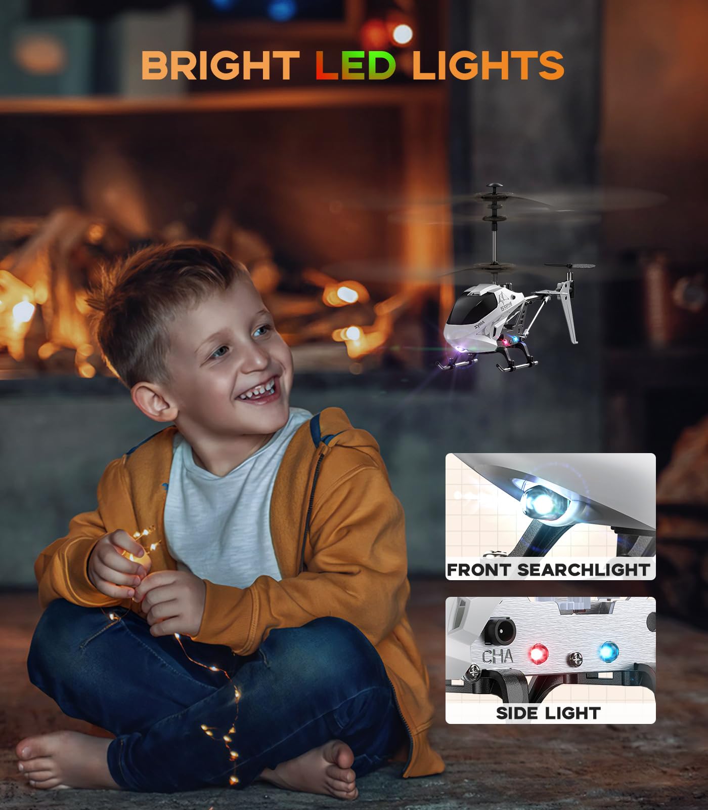 Foto 2 | Control Remoto Rc Helicopter Syma Altitude Hold Para Niños, Blanco - Venta Internacional.