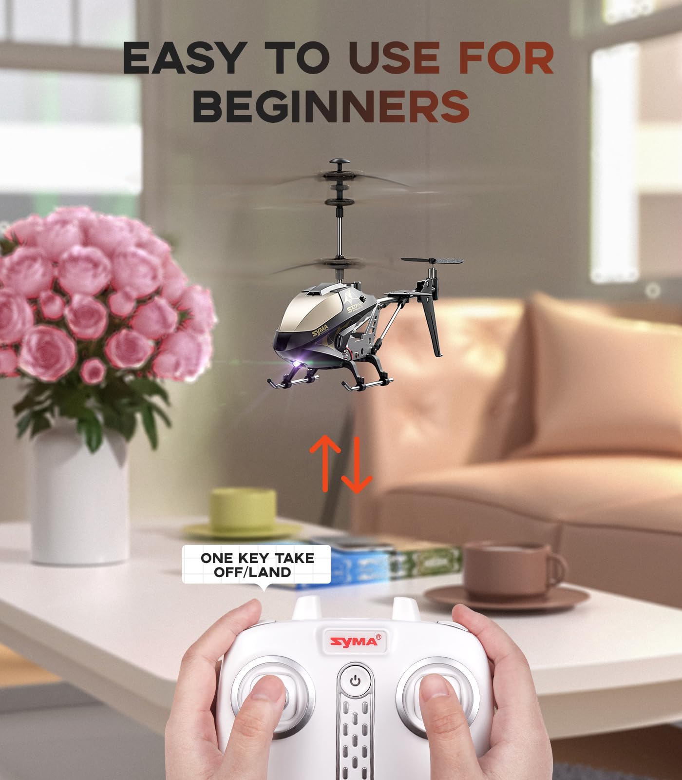 Foto 6 pulgar | Helicóptero Rc Syma Con 16 Minutos De Vuelo, Retención De Altitud - Venta Internacional.