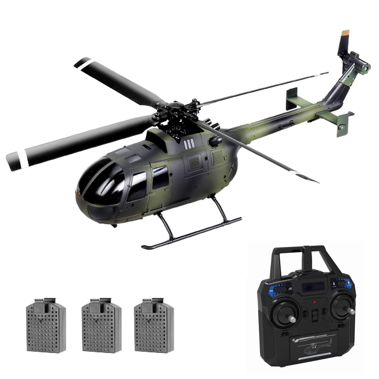 Foto 2 pulgar | Helicóptero Rc Goolrc C186 De Hélice Única, Giroscopio De 6 Ejes, 3 Baterías - Venta Internacional.