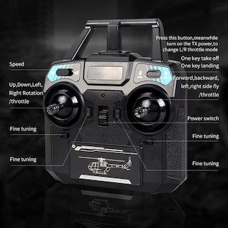 Foto 4 | Helicóptero Rc Goolrc C186 De Hélice Única, Giroscopio De 6 Ejes, 3 Baterías - Venta Internacional.