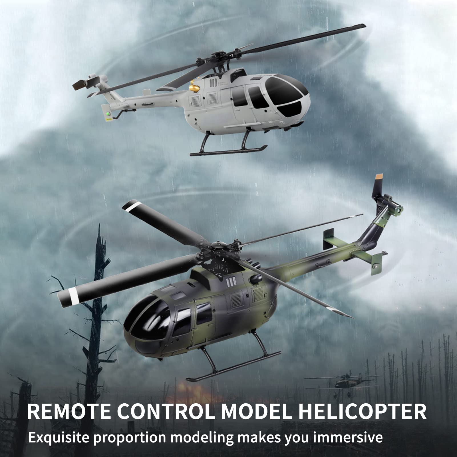 Foto 7 pulgar | Helicóptero Rc Goolrc C186 De Hélice Única, Giroscopio De 6 Ejes, 3 Baterías - Venta Internacional.