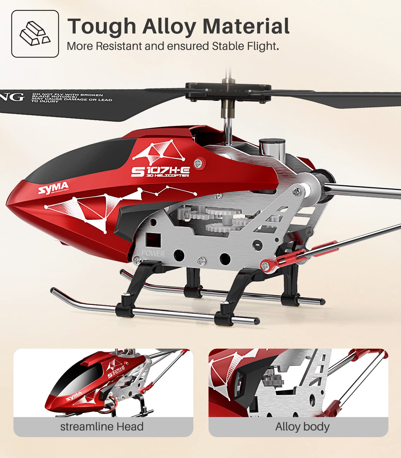 Foto 6 pulgar | Helicóptero Rc Syma Con Batería Altitude Hold 2 Para Niños Y Adultos - Venta Internacional.