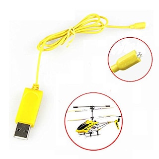 Foto 2 | Cable Cargador De Helicóptero Rc, Piezas De Carga S107 S105, Amarillo - Venta Internacional.