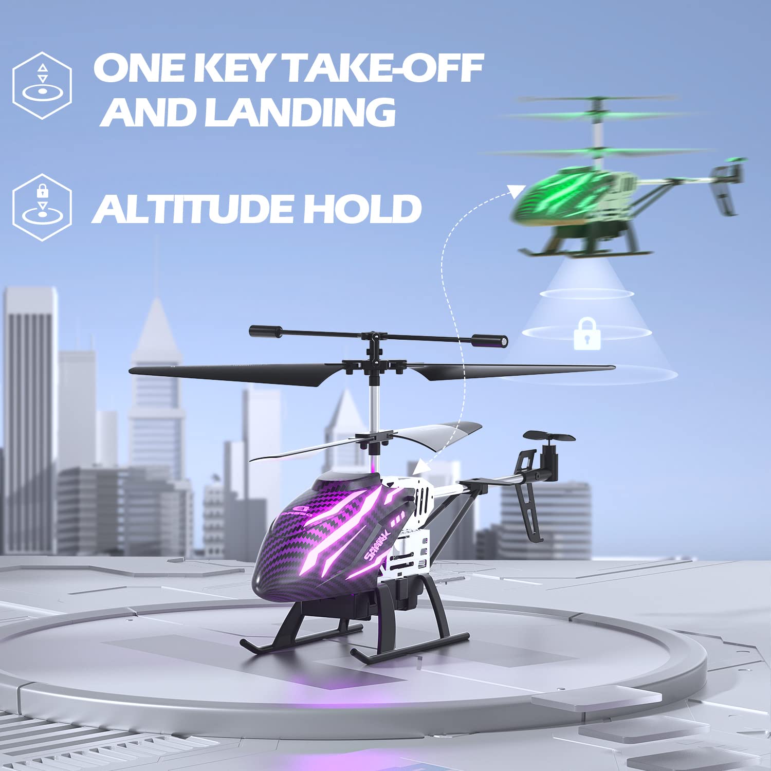 Foto 5 | Helicóptero De Control Remoto Deerc De23 Altitude Hold 24 Minutos - Venta Internacional.