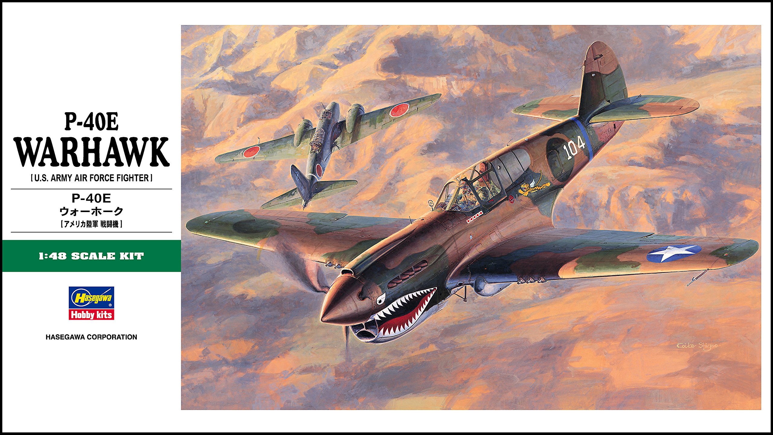Foto 3 pulgar | Maqueta Hasegawa P-40e Warhawk A Escala 1/48 Con Calcomanías - Venta Internacional.