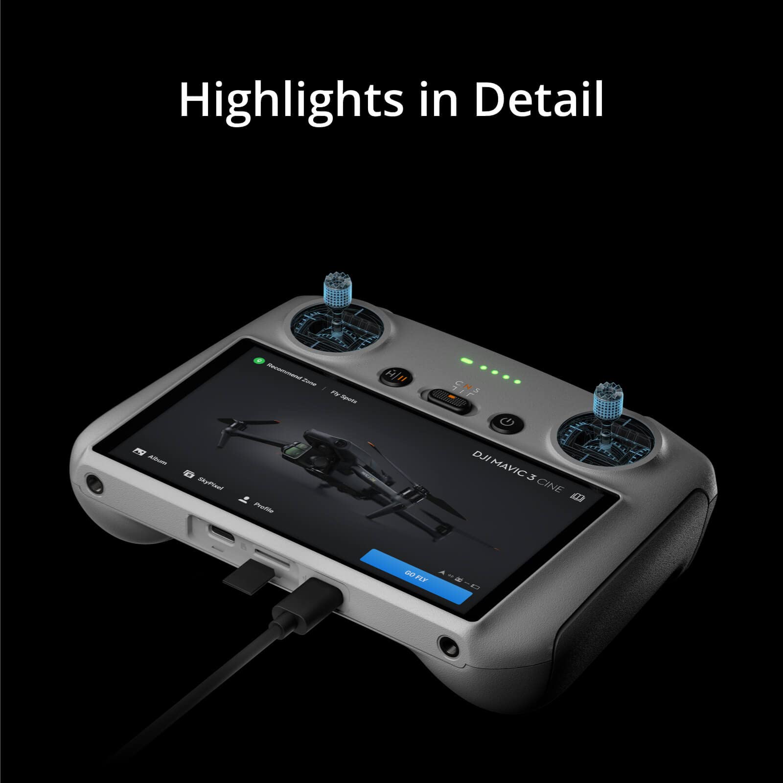 Foto 5 pulgar | Control Remoto Dji Para Dji Mini 3 Pro, Mavic 3/cine/classic - Venta Internacional.