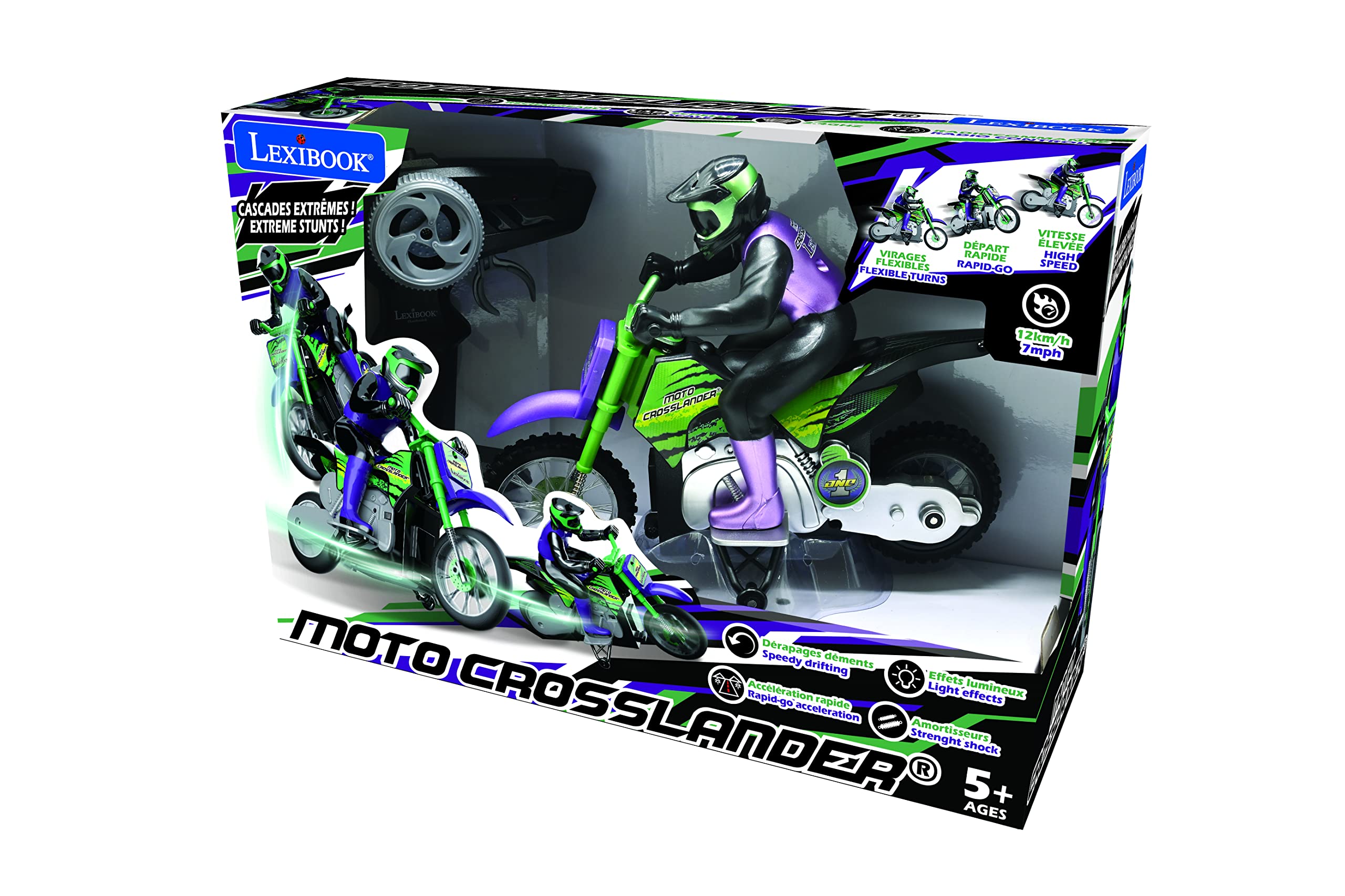 Foto 7 pulgar | Motocicleta Rc Lexibook Rc18 Crosslander Con Mando A Distancia - Venta Internacional.