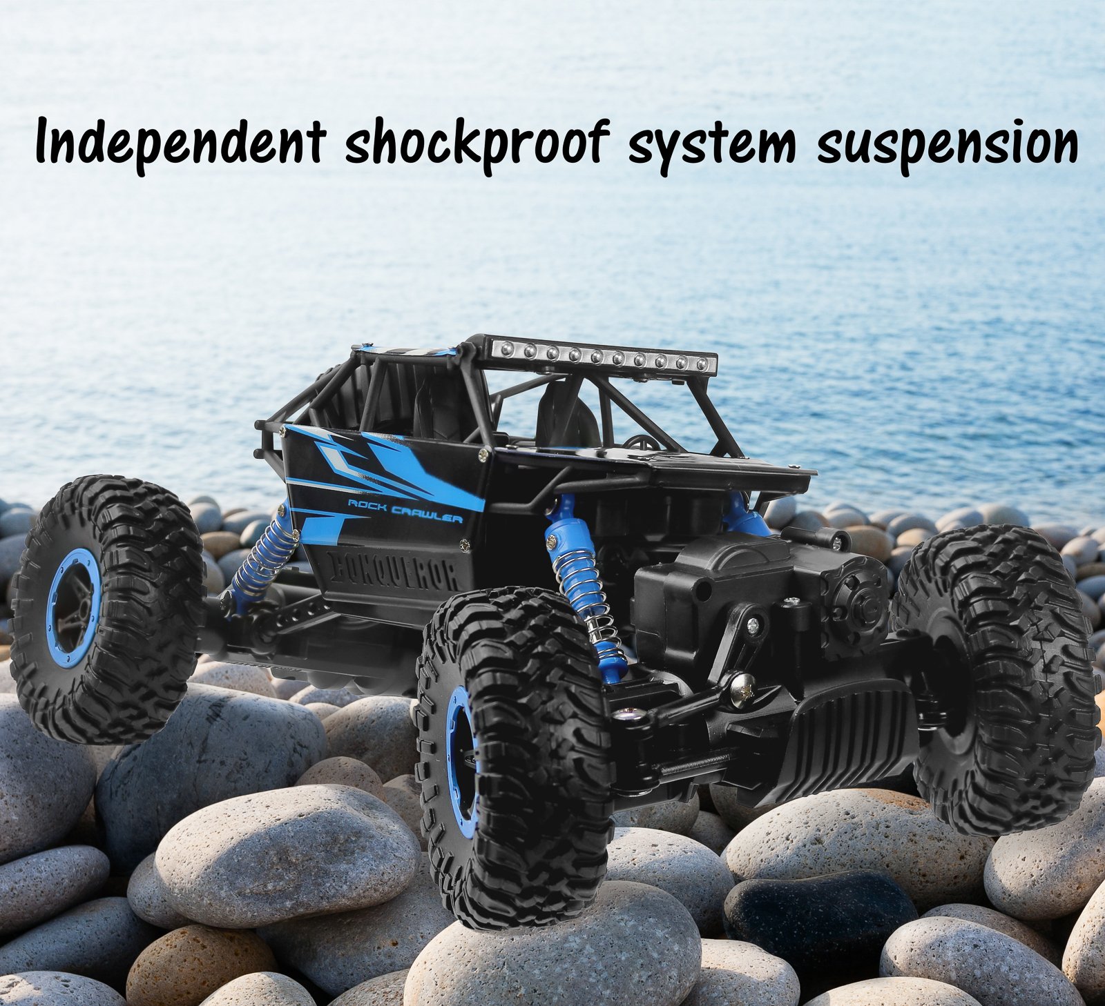 Foto 3 pulgar | Control Remoto Para Coche Click N' Play 4wd Off Road Rock Crawler - Venta Internacional.