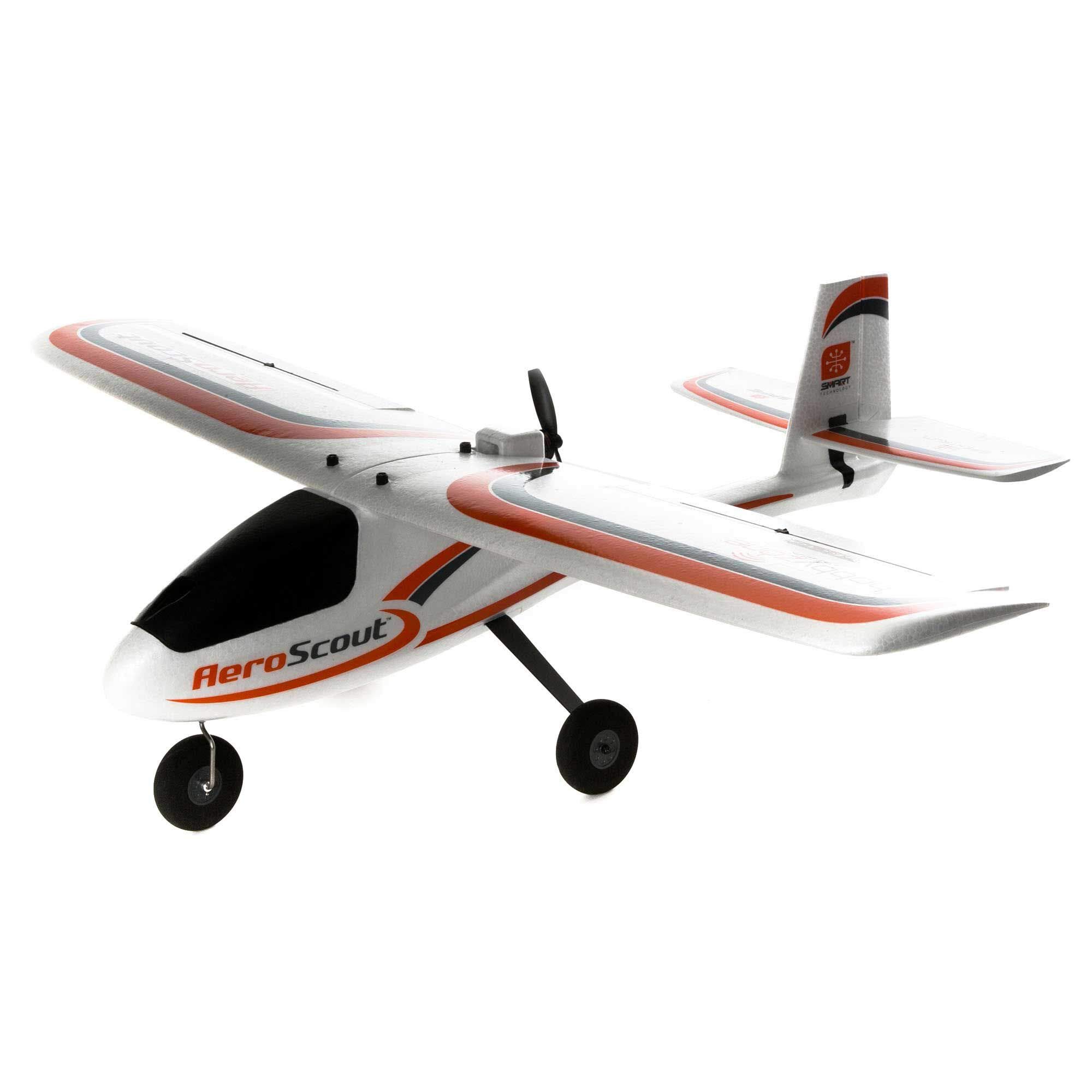 Avión Rc Hobbyzone Aeroscout S 2 Rtf Basic De 1,1 M Con Tecnología Segura - Venta Internacional.