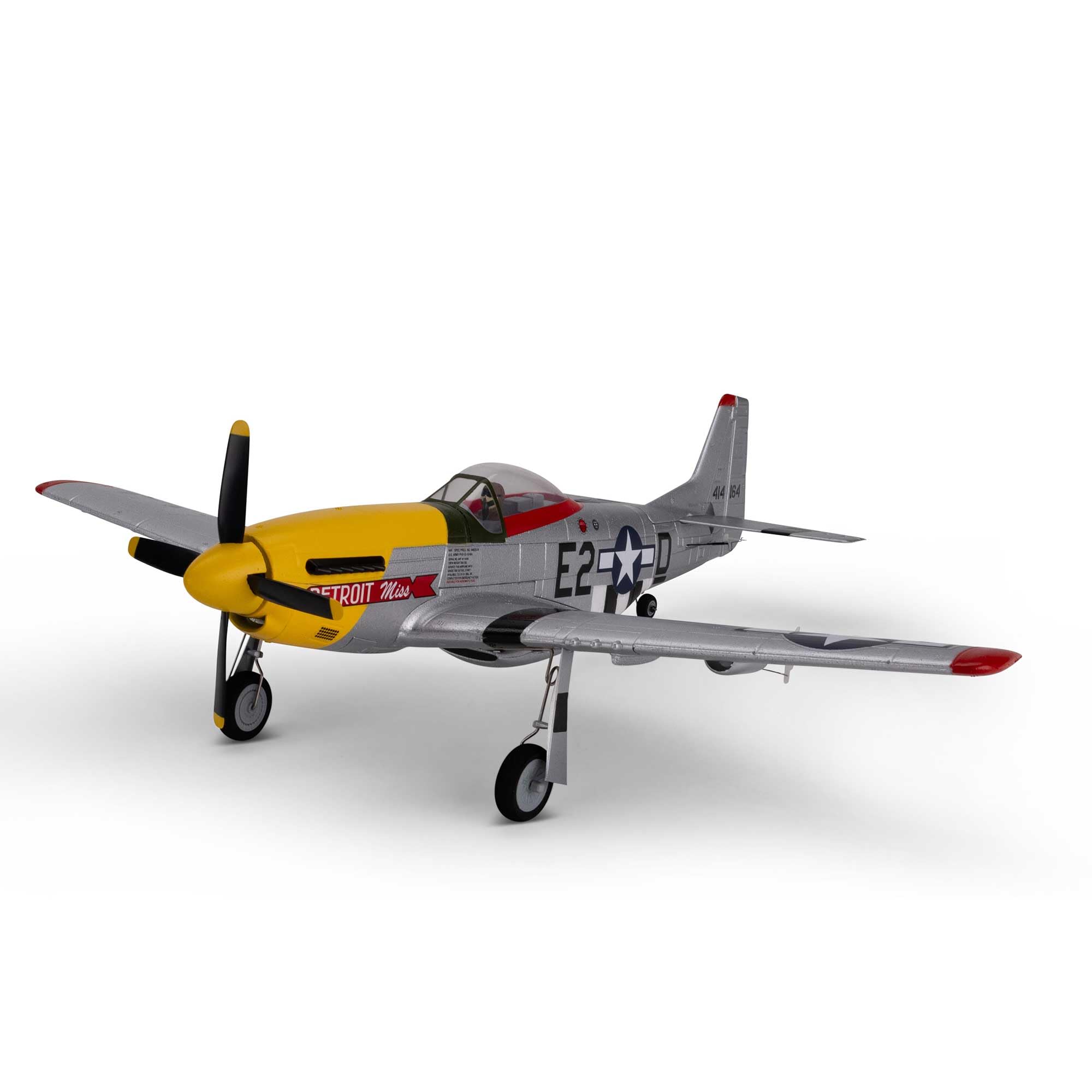 Avión Teledirigido E-flite Umx P-51d Detroit Miss Bnf Basic - Venta Internacional.