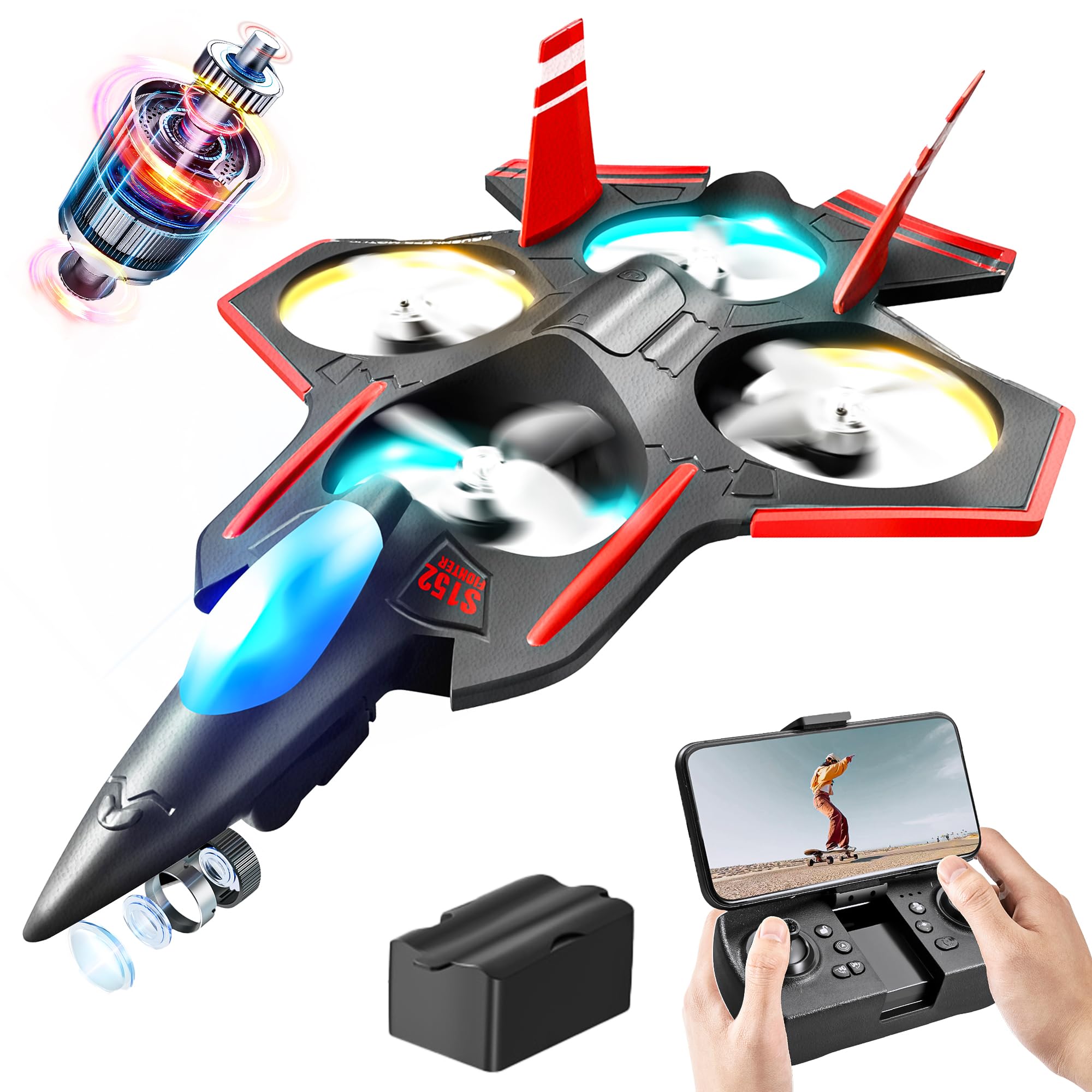 Rc Plane Bezgar Sin Escobillas Con Cámara Y Control Remoto De 2,4 Ghz - Venta Internacional.