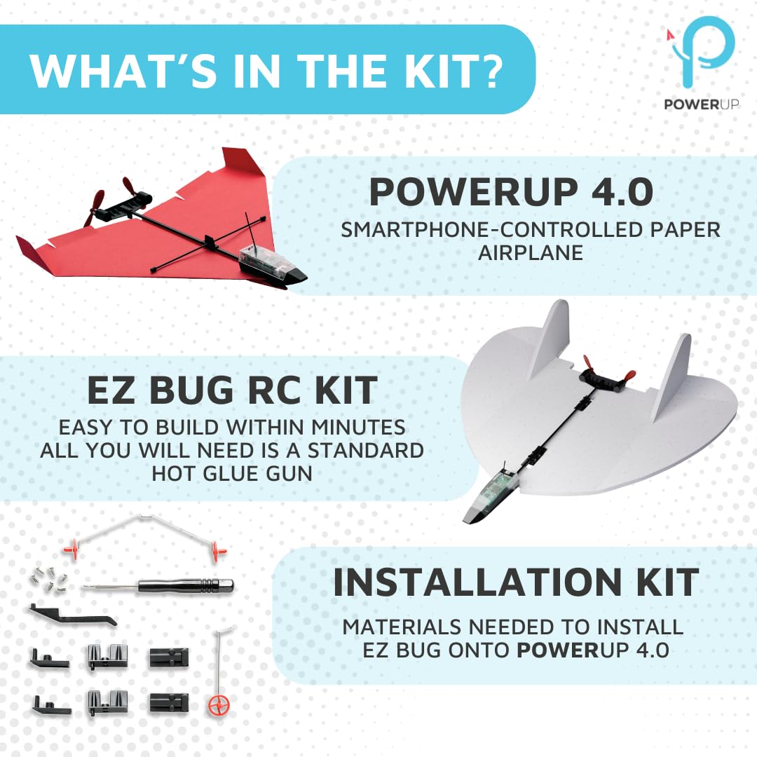 Foto 3 pulgar | Kit De Avión De Papel Powerup 4.0 Controlado Por Teléfono Inteligente - Venta Internacional.