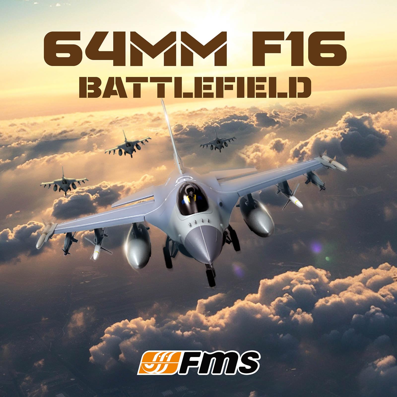 Foto 7 | Avión Teledirigido Fms F16 Fighting Falcon 64 Mm Edf Jet Pnp - Venta Internacional.