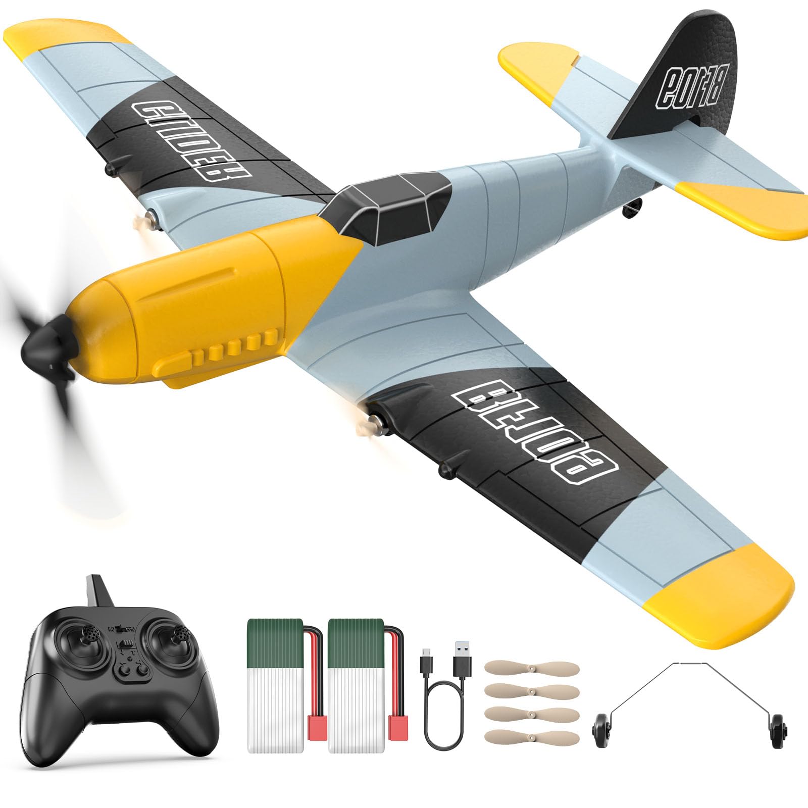 Avión De Control Remoto Rc Plane Deerc Bf-109 De 3 Canales - Venta Internacional.