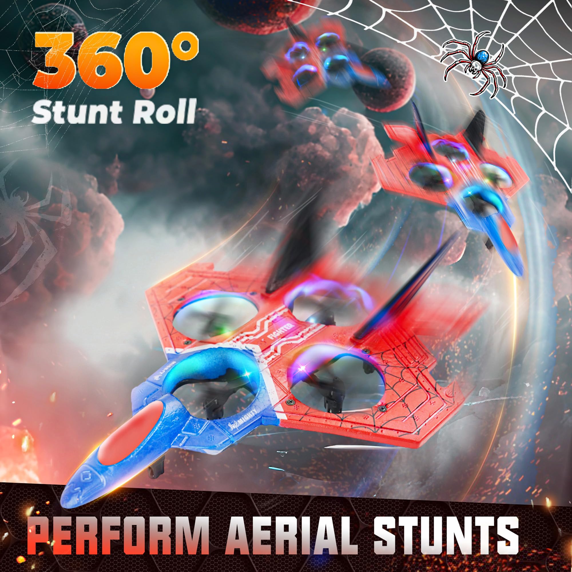 Foto 3 pulgar | Drone Bezgar Spider Rc Plane De 2,4 Ghz, Giroscopio De 6 Ejes Para Niños De 8 A 13 Años - Venta Internacional.