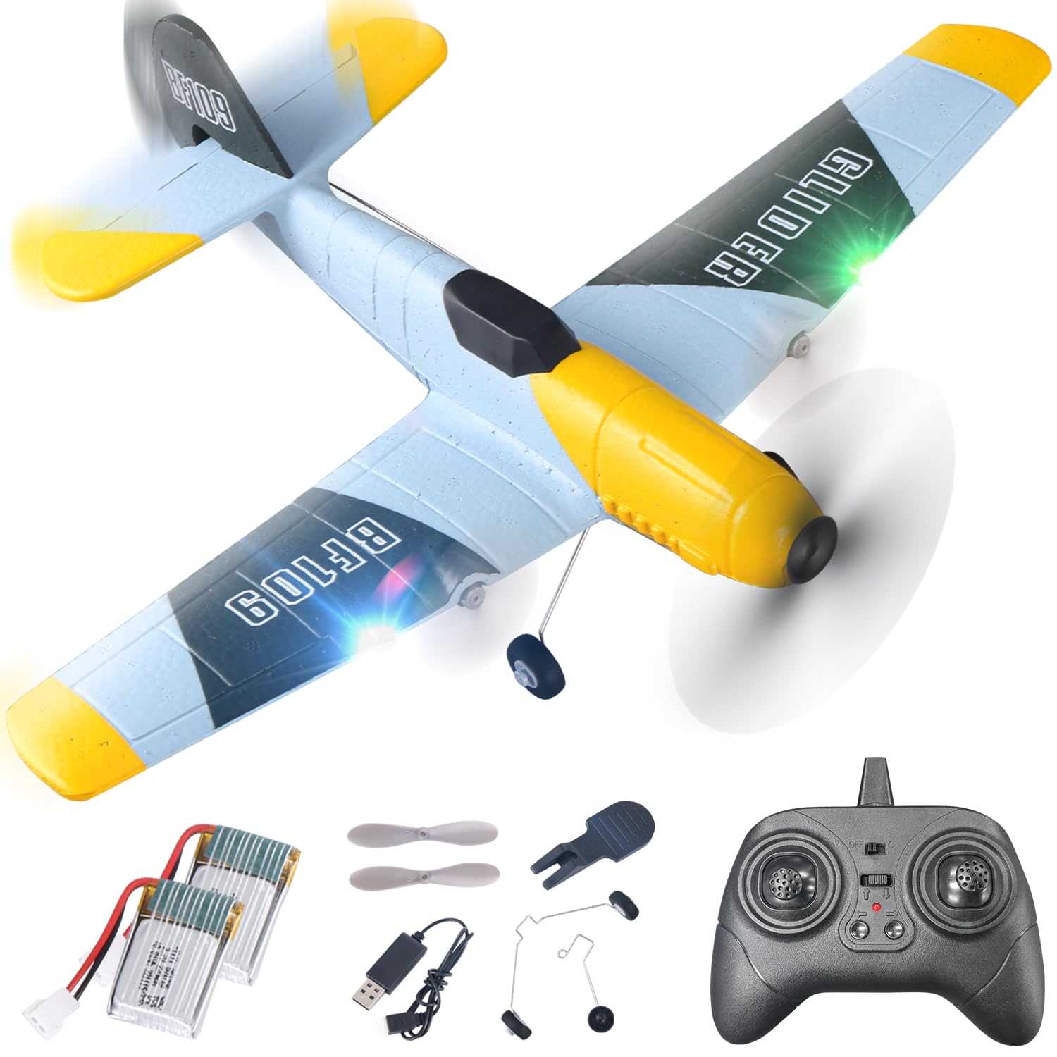 Foto 2 pulgar | Rc Plane Bezgar De 3 Canales Para Niños Con Control Remoto Giroscópico De 6 Ejes - Venta Internacional.